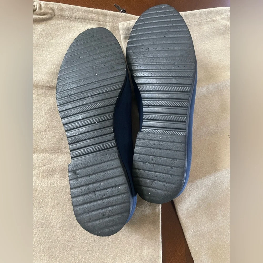 Bottega Veneta Navy Suede Loafers, Made in Italy, Size 6.5 - Picture 5 of 8